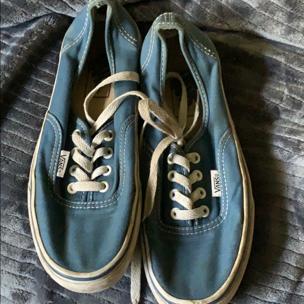 Vans navy blue lace ups